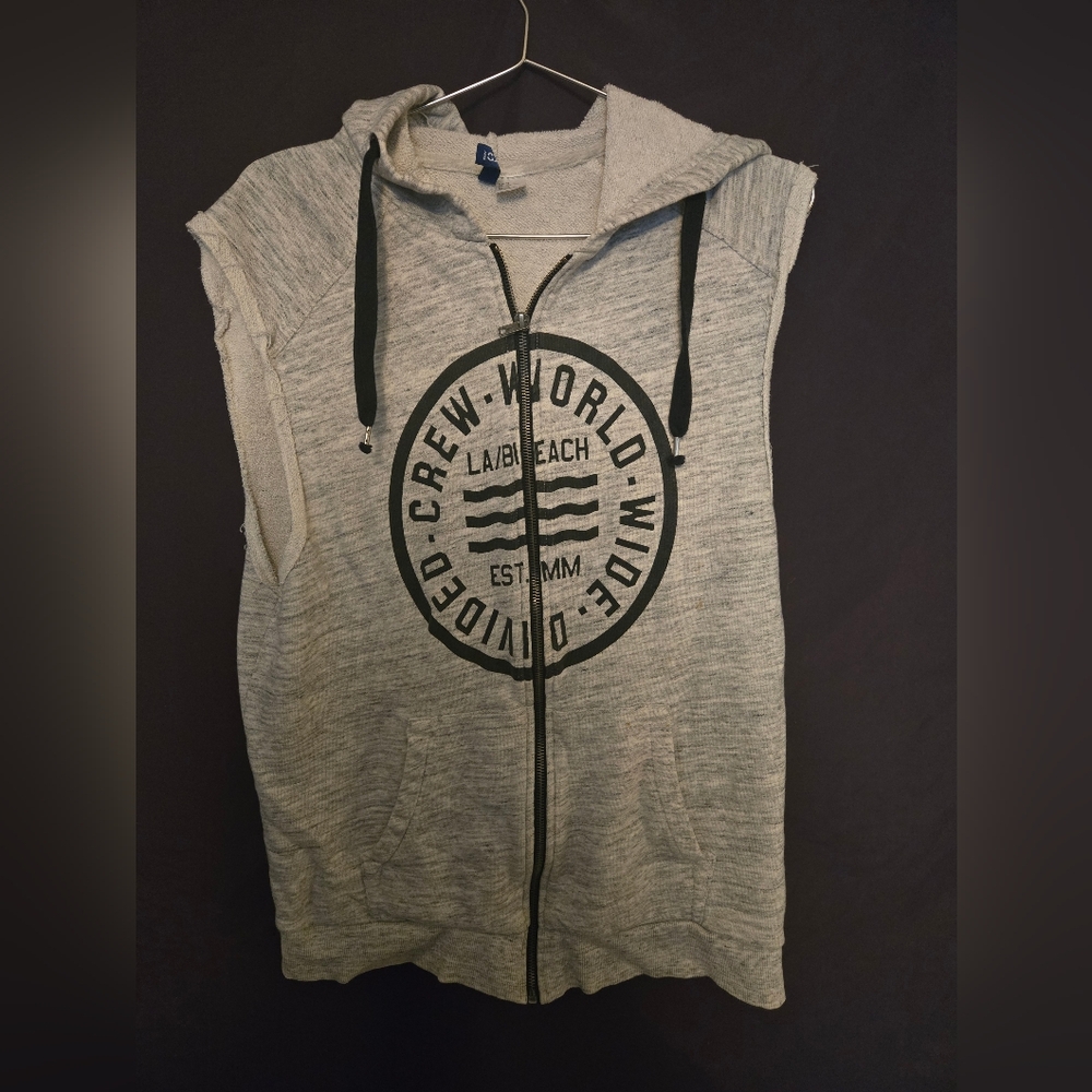 H&M Divided Gray Zip Up Hoodie Mens M